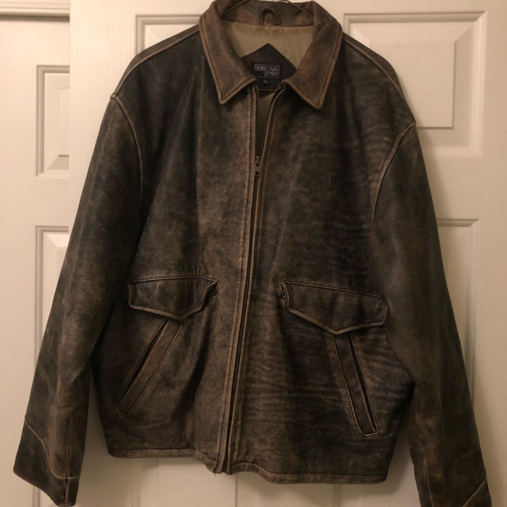 MENS SIZE XL VINTAGE BOMBER JACKET: